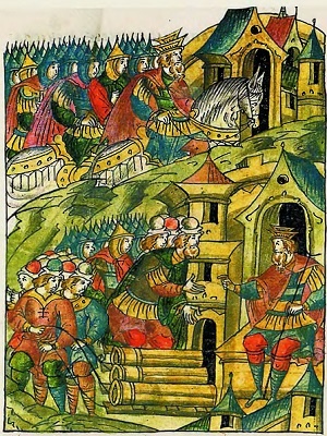 Оборона Опочки 1517 г. «Бесова деревня» против армии Константина Острожского Оборона Опочки 1517 г. «Бесова деревня» против армии Константина Острожского