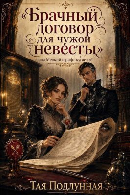 Брачный договор для чужой невесты, или Мелкий шрифт кусается! - Тая Подлунная - Читать книги онлайн | Слушать аудиокниги онлайн | Электронная библиотека books-lib.com