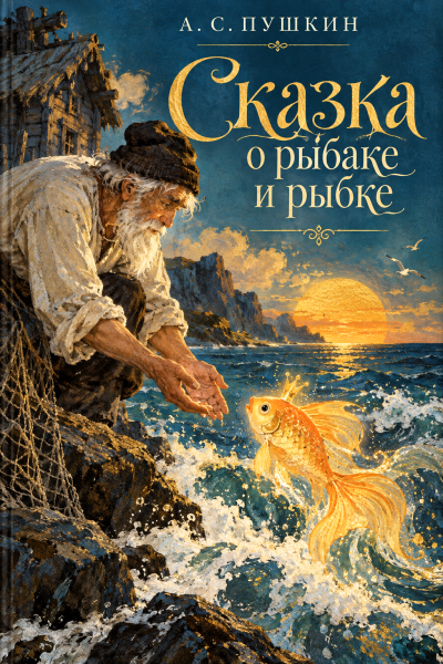 Пушкин Александр - Сказка о рыбаке и рыбке - Читать книги онлайн | Слушать аудиокниги онлайн | Электронная библиотека books-lib.com