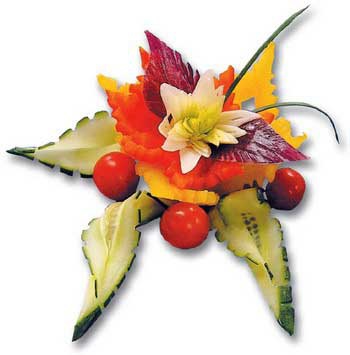 Необычные украшения из обычных овощей Необычные украшения из обычных овощей