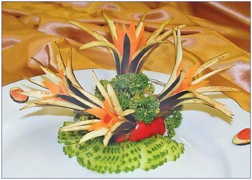 Необычные украшения из обычных овощей Необычные украшения из обычных овощей