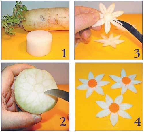 Необычные украшения из обычных овощей Необычные украшения из обычных овощей