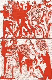 Полосатая кошка, пятнистая кошка Полосатая кошка, пятнистая кошка