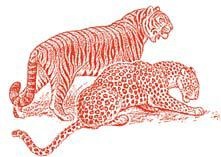 Полосатая кошка, пятнистая кошка Полосатая кошка, пятнистая кошка