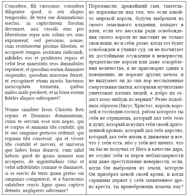 Крестовые походы в Палестину (1095-1291). Аргументы для привлечения к участию Крестовые походы в Палестину (1095-1291). Аргументы для привлечения к участию