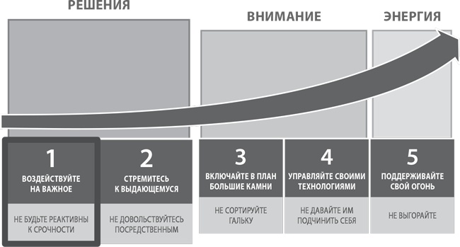 Пять правил выдающейся эффективности. Как достигать главных целей без перегрузок и выгорания Пять правил выдающейся эффективности. Как достигать главных целей без перегрузок и выгорания