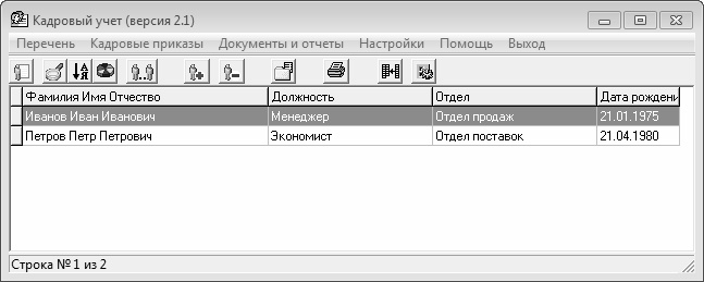 Кадровое делопроизводство и управление персоналом на компьютере Кадровое делопроизводство и управление персоналом на компьютере