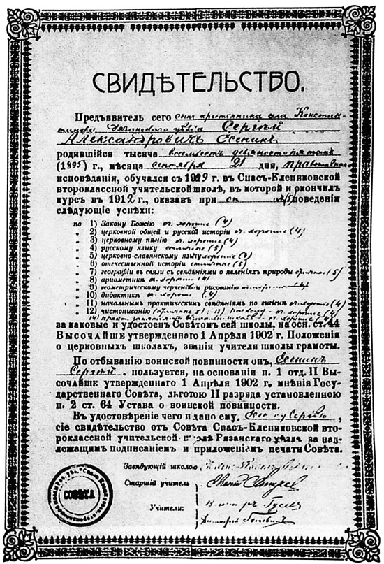 Сергей Есенин. Биография Сергей Есенин. Биография