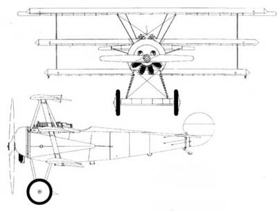 Боевое применение трипланов Fokker Dr I в Первой Мировой войне Боевое применение трипланов Fokker Dr I в Первой Мировой войне