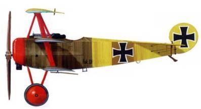 Боевое применение трипланов Fokker Dr I в Первой Мировой войне Боевое применение трипланов Fokker Dr I в Первой Мировой войне