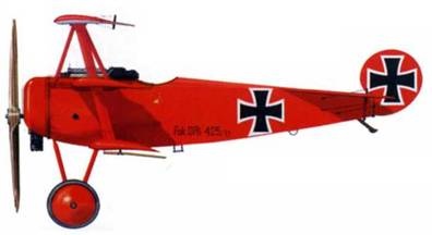 Боевое применение трипланов Fokker Dr I в Первой Мировой войне Боевое применение трипланов Fokker Dr I в Первой Мировой войне