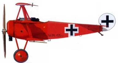 Боевое применение трипланов Fokker Dr I в Первой Мировой войне Боевое применение трипланов Fokker Dr I в Первой Мировой войне