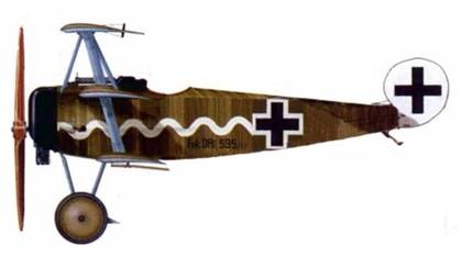 Боевое применение трипланов Fokker Dr I в Первой Мировой войне Боевое применение трипланов Fokker Dr I в Первой Мировой войне