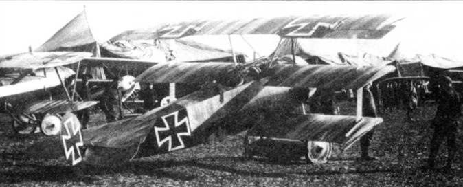Боевое применение трипланов Fokker Dr I в Первой Мировой войне Боевое применение трипланов Fokker Dr I в Первой Мировой войне