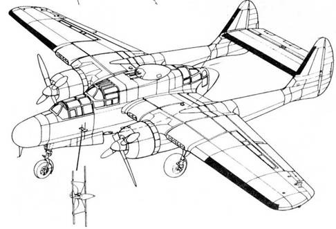 Nortrop P-61 BLack Widow. Тяжелый ночной истребитель США Nortrop P-61 BLack Widow. Тяжелый ночной истребитель США