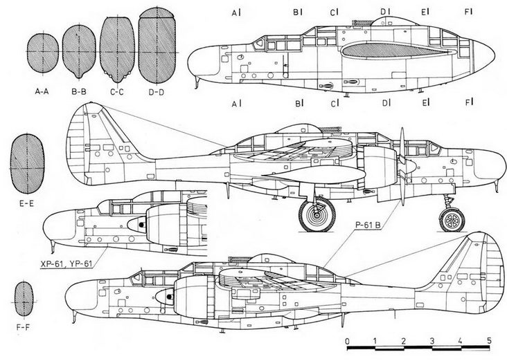 Nortrop P-61 BLack Widow. Тяжелый ночной истребитель США Nortrop P-61 BLack Widow. Тяжелый ночной истребитель США