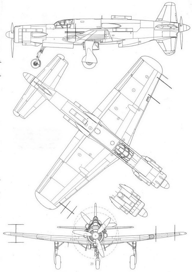 Do 335 «Pfeil». Самый быстный поршневой истребитель. Часть Do 335 «Pfeil». Самый быстный поршневой истребитель. Часть