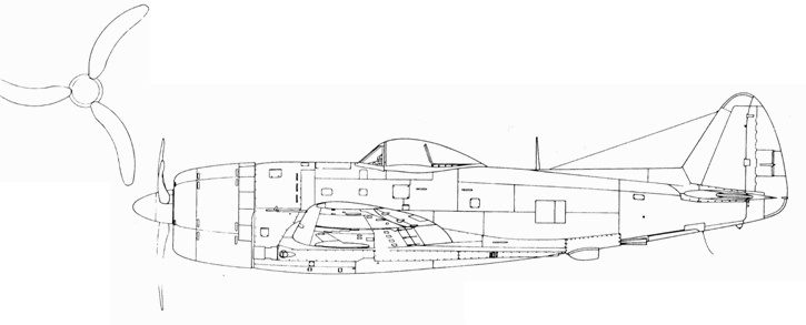 Р-47 «Thunderbolt» Тяжелый истребитель США Р-47 «Thunderbolt» Тяжелый истребитель США