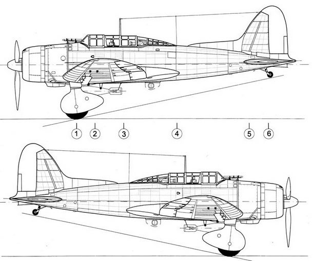 D3A «Val» B5N «Kate» ударные самолеты японского флота D3A «Val» B5N «Kate» ударные самолеты японского флота