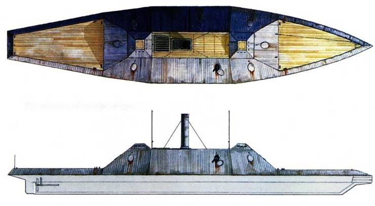 Казематные броненосцы южан, 1861–1865 Казематные броненосцы южан, 1861–1865