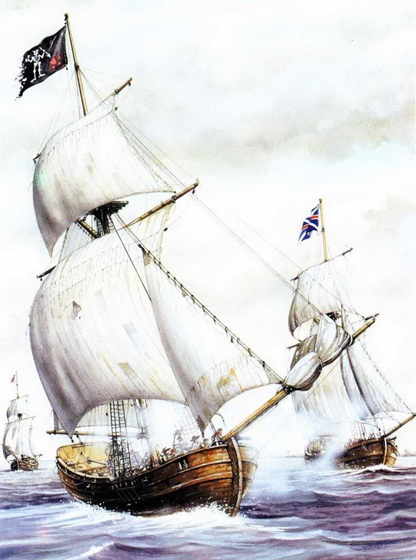 Корабли пиратов, 1660–1730 Корабли пиратов, 1660–1730