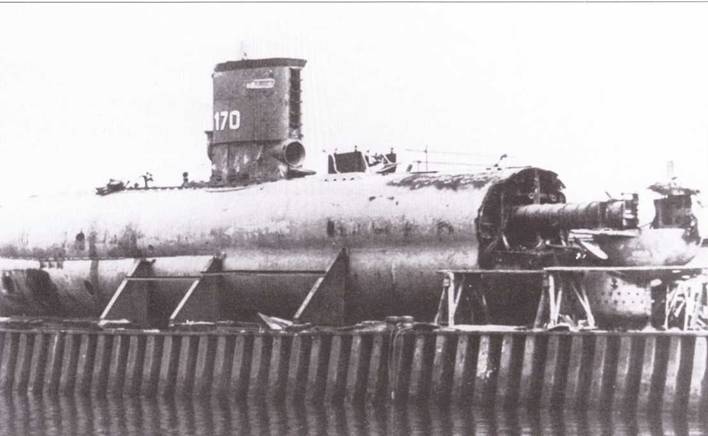 Германские субмарины Тип XXIII крупным планом Германские субмарины Тип XXIII крупным планом