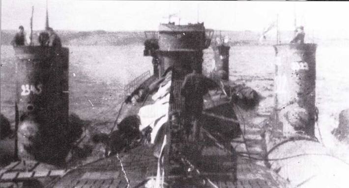 Германские субмарины Тип XXIII крупным планом Германские субмарины Тип XXIII крупным планом