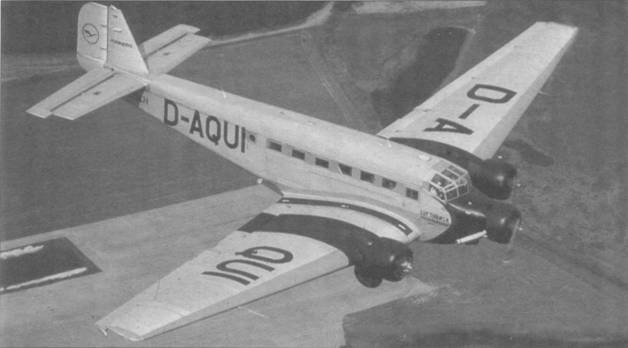 Транспортный самолет Юнкерс Ju 52/3m Транспортный самолет Юнкерс Ju 52/3m
