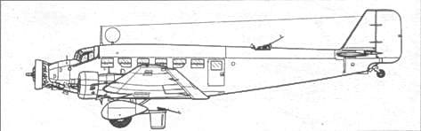 Транспортный самолет Юнкерс Ju 52/3m Транспортный самолет Юнкерс Ju 52/3m