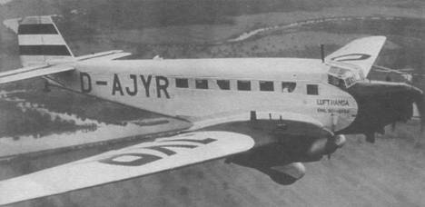 Транспортный самолет Юнкерс Ju 52/3m Транспортный самолет Юнкерс Ju 52/3m