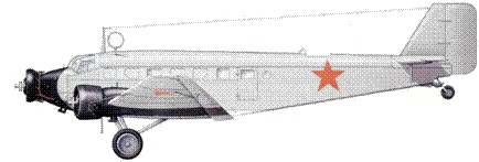 Транспортный самолет Юнкерс Ju 52/3m Транспортный самолет Юнкерс Ju 52/3m