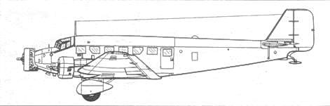 Транспортный самолет Юнкерс Ju 52/3m Транспортный самолет Юнкерс Ju 52/3m