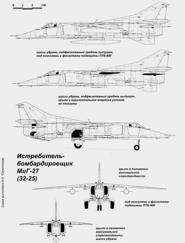 Истребитель-бомбардировщик МиГ-27 Истребитель-бомбардировщик МиГ-27