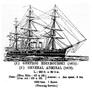 Полуброненосные фрегаты типа “Дмитрий Донской”. 1881-1905 гг. Полуброненосные фрегаты типа “Дмитрий Донской”. 1881-1905 гг.