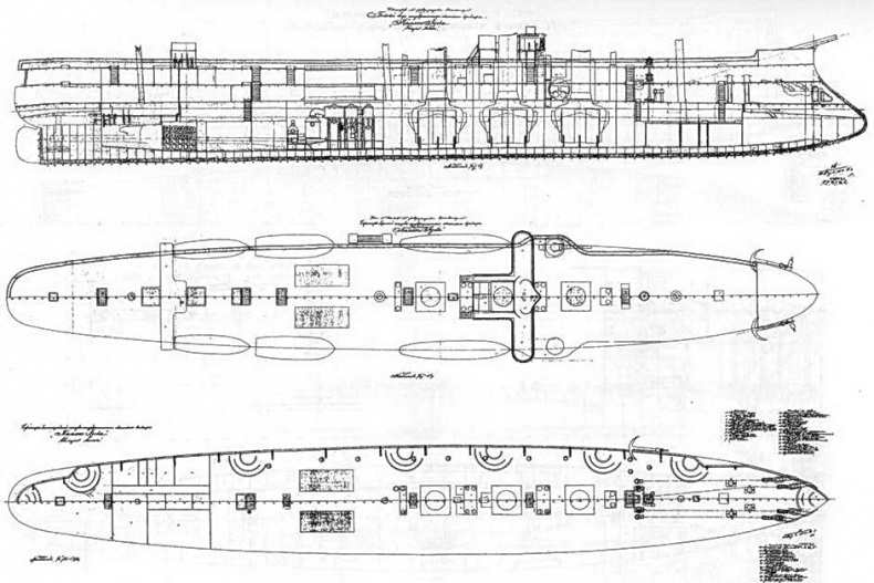 Полуброненосный фрегат “Память Азова” (1885-1925) Полуброненосный фрегат “Память Азова” (1885-1925)