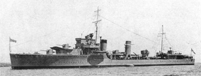 Эскадренные миноносцы Англии во второй мировой войне. Часть I (1925 -1945 гг.) Эскадренные миноносцы Англии во второй мировой войне. Часть I (1925 -1945 гг.)