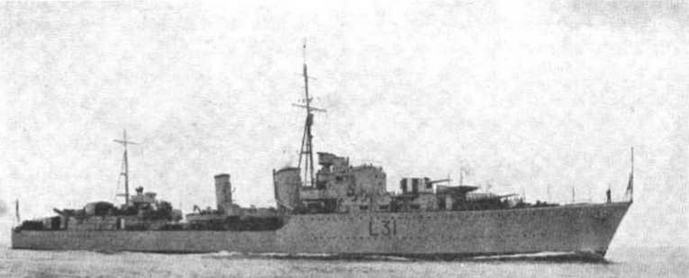 Эскадренные миноносцы Англии во второй мировой войне. Часть I (1925 -1945 гг.) Эскадренные миноносцы Англии во второй мировой войне. Часть I (1925 -1945 гг.)