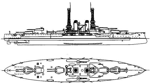 Линейные корабли Соединенных Штатов Америки. Часть II. Линкоры типов “New York”, “Oklahoma” и “Pennsylvania” Линейные корабли Соединенных Штатов Америки. Часть II. Линкоры типов “New York”, “Oklahoma” и “Pennsylvania”