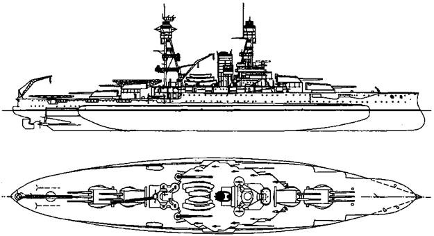 Линейные корабли Соединенных Штатов Америки. Часть II. Линкоры типов “New York”, “Oklahoma” и “Pennsylvania” Линейные корабли Соединенных Штатов Америки. Часть II. Линкоры типов “New York”, “Oklahoma” и “Pennsylvania”