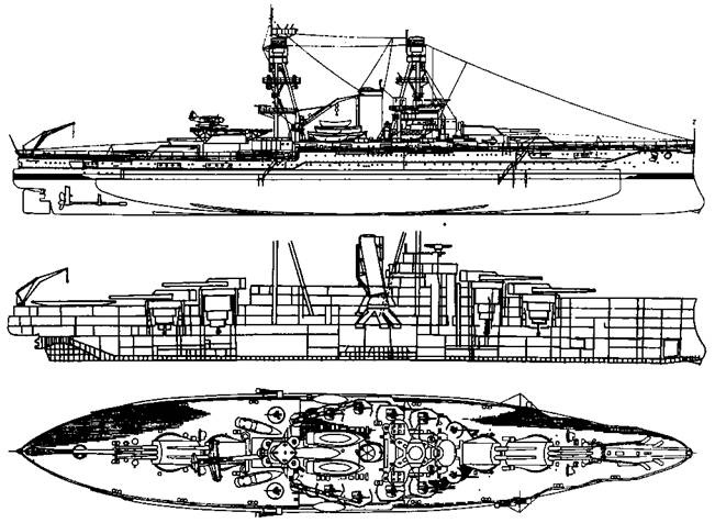 Линейные корабли Соединенных Штатов Америки. Часть II. Линкоры типов “New York”, “Oklahoma” и “Pennsylvania” Линейные корабли Соединенных Штатов Америки. Часть II. Линкоры типов “New York”, “Oklahoma” и “Pennsylvania”