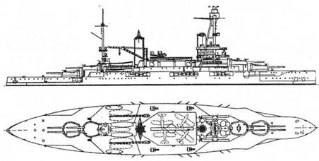 Линейные корабли типа “Бретань” (1912-1953) Линейные корабли типа “Бретань” (1912-1953)