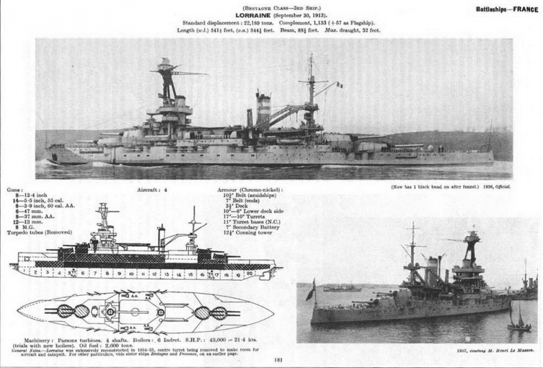 Линейные корабли типа “Бретань” (1912-1953) Линейные корабли типа “Бретань” (1912-1953)