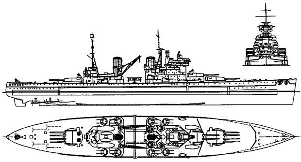 Линейные корабли типа “Кинг Джордж V”. 1937-1958 гг. Линейные корабли типа “Кинг Джордж V”. 1937-1958 гг.