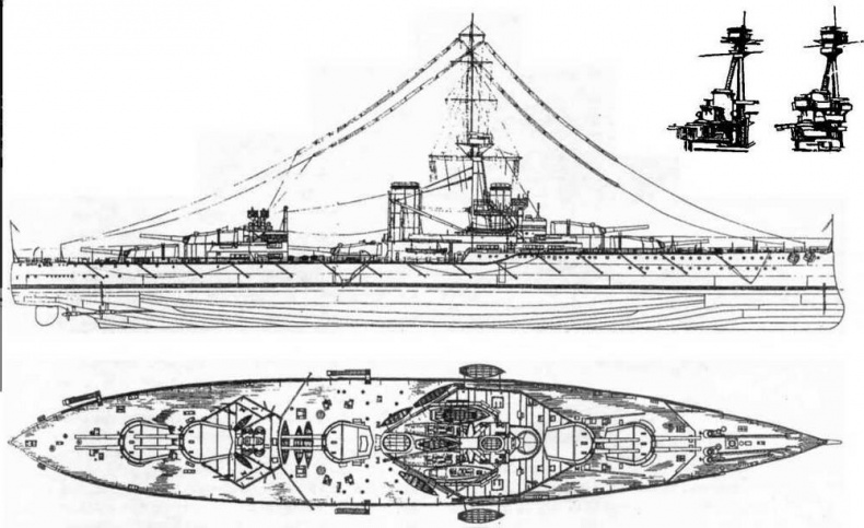 Линейные корабли типа “Орион”. 1908-1930 гг. Линейные корабли типа “Орион”. 1908-1930 гг.