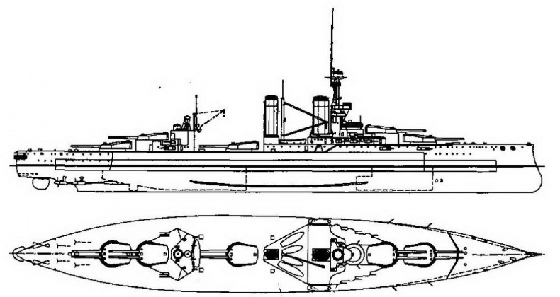 Линейные корабли типа “Орион”. 1908-1930 гг. Линейные корабли типа “Орион”. 1908-1930 гг.