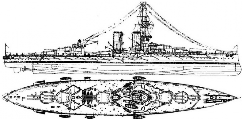 Линейные корабли типа “Орион”. 1908-1930 гг. Линейные корабли типа “Орион”. 1908-1930 гг.
