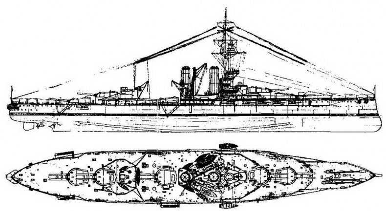 Линейные корабли типа “Орион”. 1908-1930 гг. Линейные корабли типа “Орион”. 1908-1930 гг.