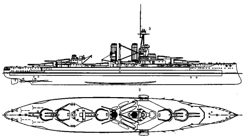 Линейные корабли типа “Орион”. 1908-1930 гг. Линейные корабли типа “Орион”. 1908-1930 гг.