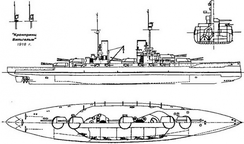 Линейные корабли типов “Кайзер” и “Кениг”. 1909-1918 гг. Линейные корабли типов “Кайзер” и “Кениг”. 1909-1918 гг.