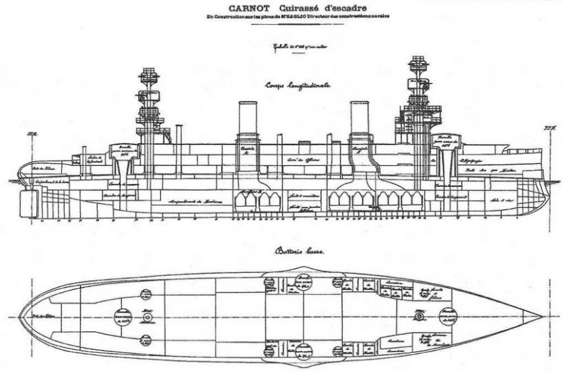 Образцовые броненосцы Франции. Часть II. “Карно” (1891-1922) Образцовые броненосцы Франции. Часть II. “Карно” (1891-1922)